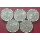 25 центов (квотер) 2002 Р США Теннесси. Индиана. Луизиана. Миссисипи. Огайо