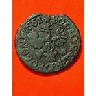 Солид (боратинка) 1661 г. польский герб, Ян II Казимир(3). Средняя голова, ночная цапля слева, отметка МД- "TLB",; без мц.