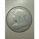 Великобритания 1/2 кроны 1900 г.