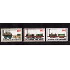 КНДР-1983,(Мих.2271-2273)  **   ,  Железная дорога, Паровозы