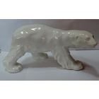 Статуэтка фарфоровая "Белый медведь" ЛФЗ 50-60-е годы. Длина 26 см. Высота 12.5 см. Имеется заводская трещина снизу около ноги. См. фото.