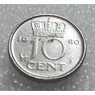 10 центов 1980 Нидерланды #01