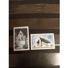 1963 Франция архитектура чистая полная серия клей MNH** (4-10)