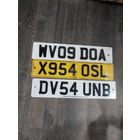 Автомобильные номера для коллекции Англия