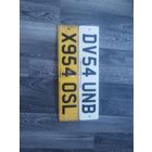 Автомобильные номера для коллекции Англия