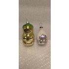 Ёлочные игрушки в реставрацию. Медведь и домик. 7