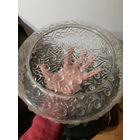 Плафон абажур таблетка для старой лампы. Толстое рельефное стекло.