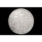 Талер 1595 г. Саксония (Германия), Кристиан II, Иоган Георг I и Август. С подвеса