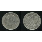 Польша. 5 злотых (1934, серебро, XF)