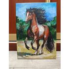 Авторская картина акрилом "лошадь"
