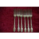 Вилки  мельхиоровые  столовые    20,5 см   А 15