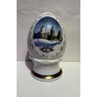 Яйцо. Редкое! МИРСКИЙ ЗАМОК . БЕЛАРУСЬ. Фарфоровая статуэтка с позолотой.   ДФЗ