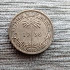 Werty71 Британская Западная Африка 2 шиллинга 1938 Пальма Георг 6