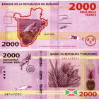 Бурунди 2000 франков 2018 год UNC