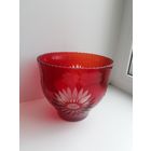 Салатник или Ваза - Красное стекло СССР лот 798 об