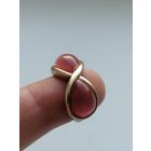 Кольцо бесконечность, серебро 925 пр, позолота, торги с Рубля