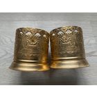 Подстаканники пара 100 летие Ленина