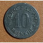 Монета 10 пфеннигов 1917 год. Ботроп. Веймарская республика
