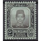 278.BrK. Великобритания. Колонии. Британская Малайя. Тренгану. Султан Зайн аль-Абидин. 1910 г. Стандарт. 50c. Mi.#15.