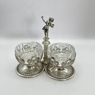 Солонка и перечница на подставке. Италия. Арт 1682