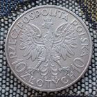 Польша 10 злотых 1932 года, UNC. Ядвига. Без буквы монетного двора. Серебро. Сторгуй за свою цену, предложи обмен!