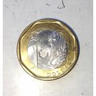 1 доллар 2016 года Сингапур. Республика Сингапур. Красивая монета! Единственная на аукционе!