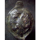 Пукля Двуглавый Орел Накладка на Удила Конской Военной Сбруи Царская Россия Офицера РИА 18 - 19 век