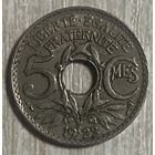 Монета 5 сантимов 1923 год. Франция