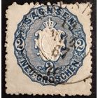 Старые немецкие земли. Саксония. 1863г. Mi18. Аукцион с рубля без минимальной цены.