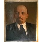 Большой интерьерный портрет В. И. Ленина. СССР, 50-е годы XX-го века. 169х132см.