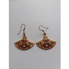 Серьги в технике Клуазоне