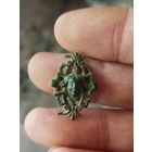 Красивая старинная накладка с ликом,с рубля