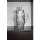 Стеклянный, современный кувшин.