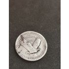 США.25 центов 1925 г. Стоящая Свобода Картер.