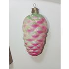 Игрушка на ёлку , винтаж , стекло , Шишка  , СССР . С рубля