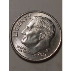 10 центов  США 2021 D  год