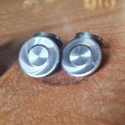 Запонки серебристые