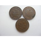 ФРГ  2 пфеннига   1963 G . J . F .