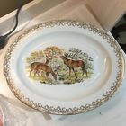 БЛЮДО ОГРОМНОЕ ОЛЕНИ НА ПРОГУЛКЕ ЛИМОЖ  к3