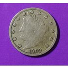 5 центов США 1909 г.