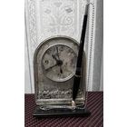 Часы винтажные, настольный прибор. Медно-никелевый сплав, бакелит.