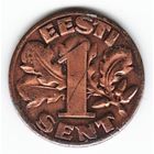 Эстония 1 сент 1929 г. Br _состояние XF