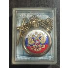 Часы карманные Чайка (механизм SEIKO PC21A, Япония) "Государственная противопожарная служба Псковской области МЧС России".