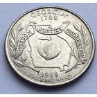 25 центов 1999 г. Джорджия, США