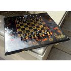 Большие шахматы, красное дерево, лаковая роспись , позолота , фигуры кость Вьетнам Ручная работа