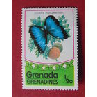 Гренада 1975 г. Бабочки.