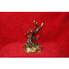 Подставка для украшений в виде деревца или коралла, бронза на мраморе