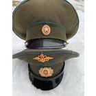 Уже довольно редкая -ВЕРХНЯЯ ! фуражка ВКС РФ с козырьком  ещё советского типа! Отсюда и цена! р 56.