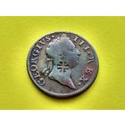 Ирландия. 1/2 пенни 1769. Брак, клеймо, надчекан. Торг.