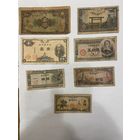 Япония сет банкнот периода 1935-1948, повидавшие жизнь-0901